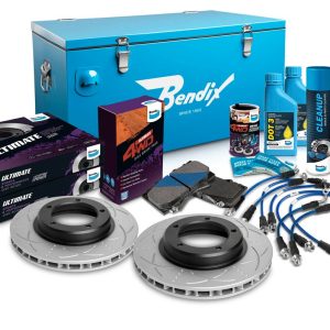 Front 4" Brake Upgrade Kit to suit Toyota Land Cruiser 76, 78, 79 Series 2016-on with Dual Channel ABS & VSC