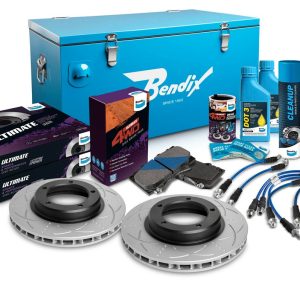 Front 2" Brake Upgrade Kit to suit Toyota Land Cruiser 76, 78, 79 Series 2007-2016 with Single Channel ABS, no VSC