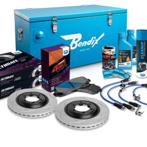 Front 0" Brake Upgrade Kit to suit Holden Colorado RG 2012-2017 & Isuzu D-Max 2012-2020 with flat (inboard) rotor, with VSC