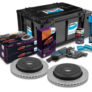 Rear Brake Upgrade Kit to suit Jeep Grand Cherokee WK, WKII 2010-2018 with 330mm non-vented brake rotor & 17" wheels