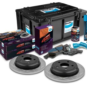 Rear Brake Upgrade Kit to suit Jeep Grand Cherokee WK, WKII 2010-2018 with 350mm non-vented brake rotor & 18" wheels
