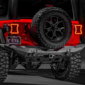 Rival Aluminium Rear Bumper to suit Jeep Wrangler JL from 2018-on