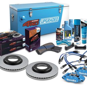 Front 2" Big Brake Upgrade Kit to suit Toyota Land Cruiser 76, 78, 79 Series 2016-on with 17" Wheels or larger, with Dual Channel ABS & VSC