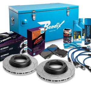 Front 4" Brake Upgrade Kit to suit Toyota Land Cruiser 70, 75, 78, 79 Series 1999-2014 without ABS