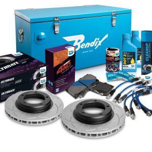 Front 0" Brake Upgrade Kit to suit Toyota Land Cruiser 76, 78, 79 Series 2016-on with Dual Channel ABS & VSC
