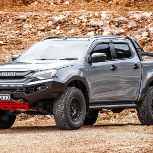 Genesis Non Loop Bar (Black Recovery Points & Orange Bash Plate) for Isuzu D-Max (11/2023 on)