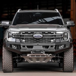 Genesis Non Loop Bar (Black Recovery Points & Grey Bash Plate) for Ford Ranger (5/2022 on) & Everest (6/2022 on)