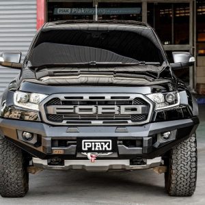 Elite Non Loop Bar with Black Protection Plate for Ford Ranger Raptor PX MKIII (7/2018 to 4/2022)