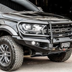 Elite Loop Bar with Black Protection Plate for Ford Ranger Raptor PX MKIII (7/2018 to 4/2022)