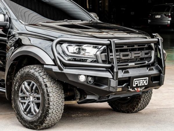 Elite Loop Bar with Black Protection Plate for Ford Ranger Raptor PX ...