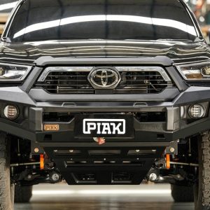 Elite Non Loop Bar (Orange Recovery Points & Black Bash Plate) for Toyota Hilux (5/2020 to 7/2024)