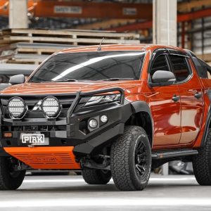 Elite Loop Bar (Black Recovery Points & Orange Bash Plate) for Mitsubishi Triton MR (11/2018 to 11/2023)
