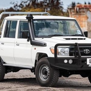 Elite Loop Bar with Black Protection Plate for Toyota LC78 Series (10/1999 on), LC76 & LC79 Series (3/2007 on)