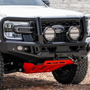 Genesis Loop Bar (Black Recovery Points & Orange Bash Plate) for Ford Ranger (5/2022 on) & Everest (6/2022 on)