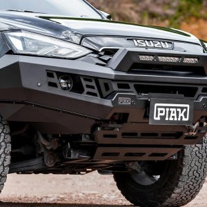 Genesis Non Loop Bar (Black Recovery Points & Bash Plate) for Isuzu MU-X (6/2021 to 10/2024)