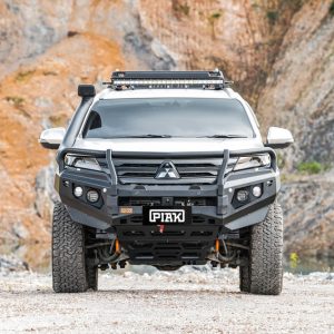 Elite Loop Bar (Black Recovery Points & Bash Plate) for Mitsubishi Pajero Sport QE & QF (8/2020 to 2/2024)