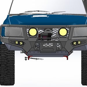 Cougar Bull bar suit Hi Mount winch, Nissan GU Patrol Y61, S4 2005-2016