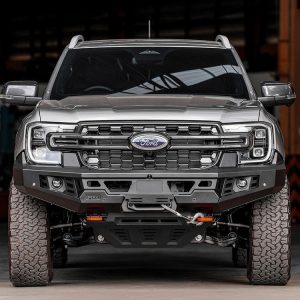 Genesis Non Loop Bar (Black Recovery Points & Orange Bash Plate) for Ford Ranger (5/2022 on) & Everest (6/2022 on)