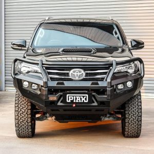 Elite Loop Bar (Orange Recovery Points & Black Bash Plate) for Toyota Fortuner GUN156R (8/2015 to 5/2018)