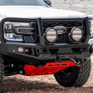 Genesis Loop Bar (Black Recovery Points & Orange Bash Plate) for Ford Ranger (5/2022 on) & Everest (6/2022 on)