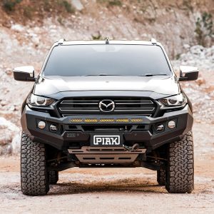 Genesis Non Loop Bar (Black Recovery Points & Grey Bash Plate) for Mazda BT-50 (7/2020 on)