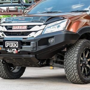 Elite Non Loop Bar (Black Recovery Points & Bash Plate) for Isuzu D-Max (11/2013 to 10/2016)