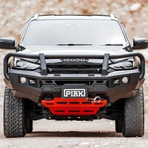 Genesis Loop Bar (Black Recovery Points & Orange Bash Plate) for Isuzu MU-X (6/2021 to 10/2024)