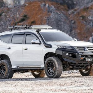 Elite Non Loop Bar (Black Recovery Points & Bash Plate) for Mitsubishi Pajero Sport QE & QF (8/2020 to 2/2024)