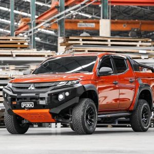 Elite Non Loop Bar (Black Recovery Points & Orange Bash Plate) for Mitsubishi Triton (11/2018 to 11/2023)