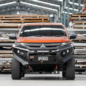 Elite Non Loop Bar (Orange Recovery Points & Black Bash Plate) for Mitsubishi Triton (11/2018 to 11/2023)