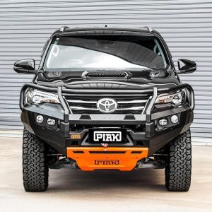 Elite Loop Bar (Black Recovery Points & Orange Bash Plate) for Toyota Fortuner GUN156R (8/2015 to 5/2018)
