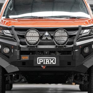 Elite Loop Bar (Black Recovery Points & Bash Plate) for Mitsubishi Triton (11/2018 to 11/2023)
