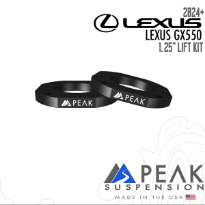 Peak 2024+ Lexus GX550 1.25″ Lift Kit