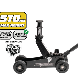 1.5 TONNE RUGGED FLOOR JACK - HI LIFT HYDRAULIC TROLLEY JACK