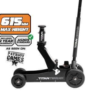 2 TONNE RUGGED FLOOR JACK - HI LIFT HYDRAULIC TROLLEY JACK