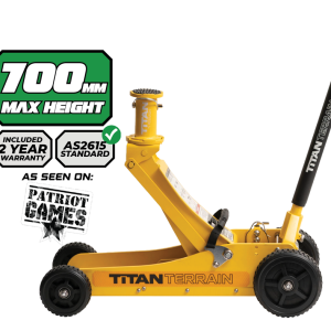 3 TONNE RUGGED FLOOR JACK - HI-VIS YELLOW EDITION